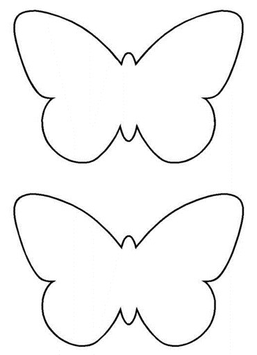 Print out the butterfly template