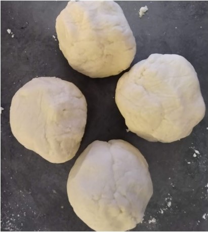 Balls of salt dough