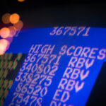 screen that shows high scores on it