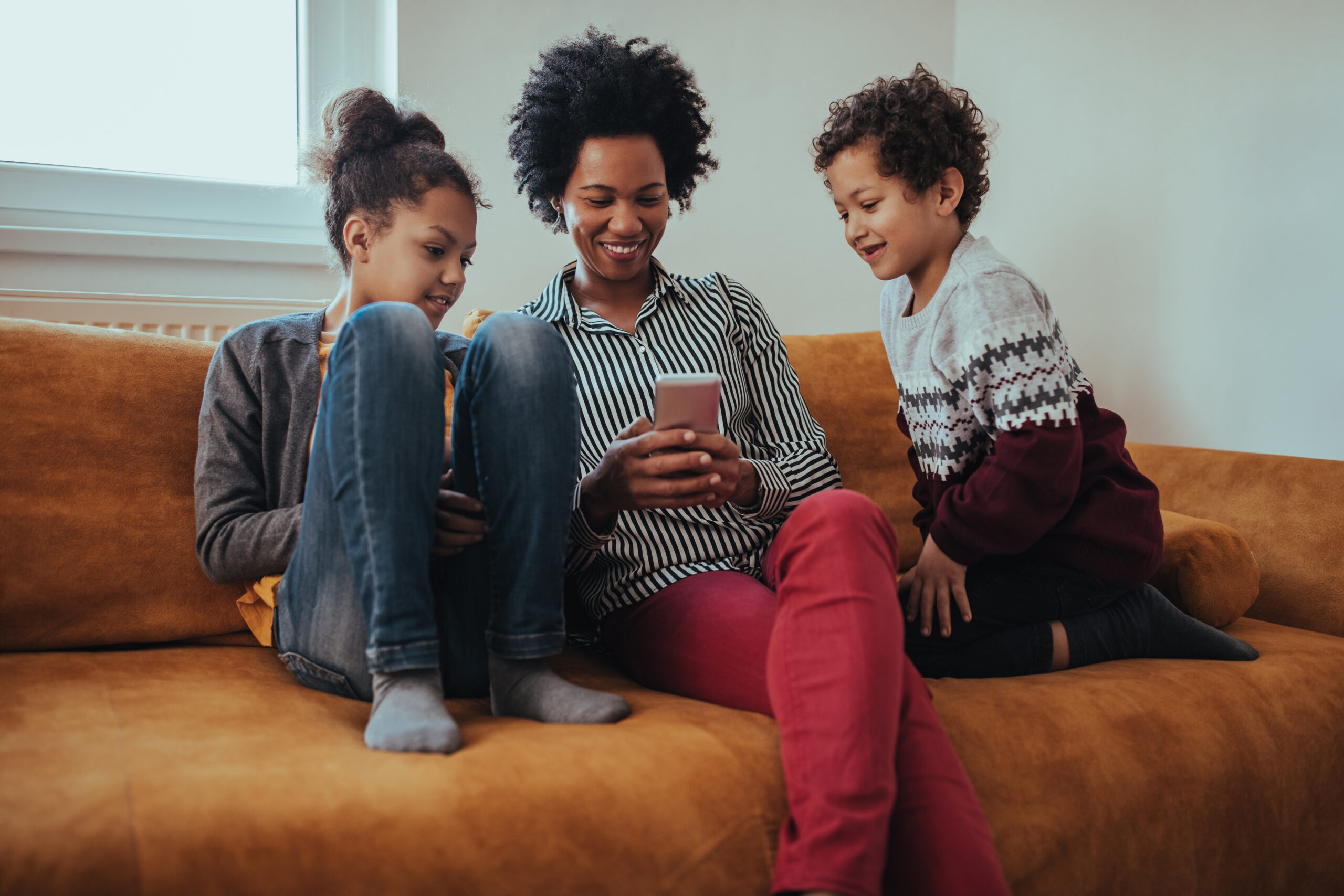 Child listening to a story