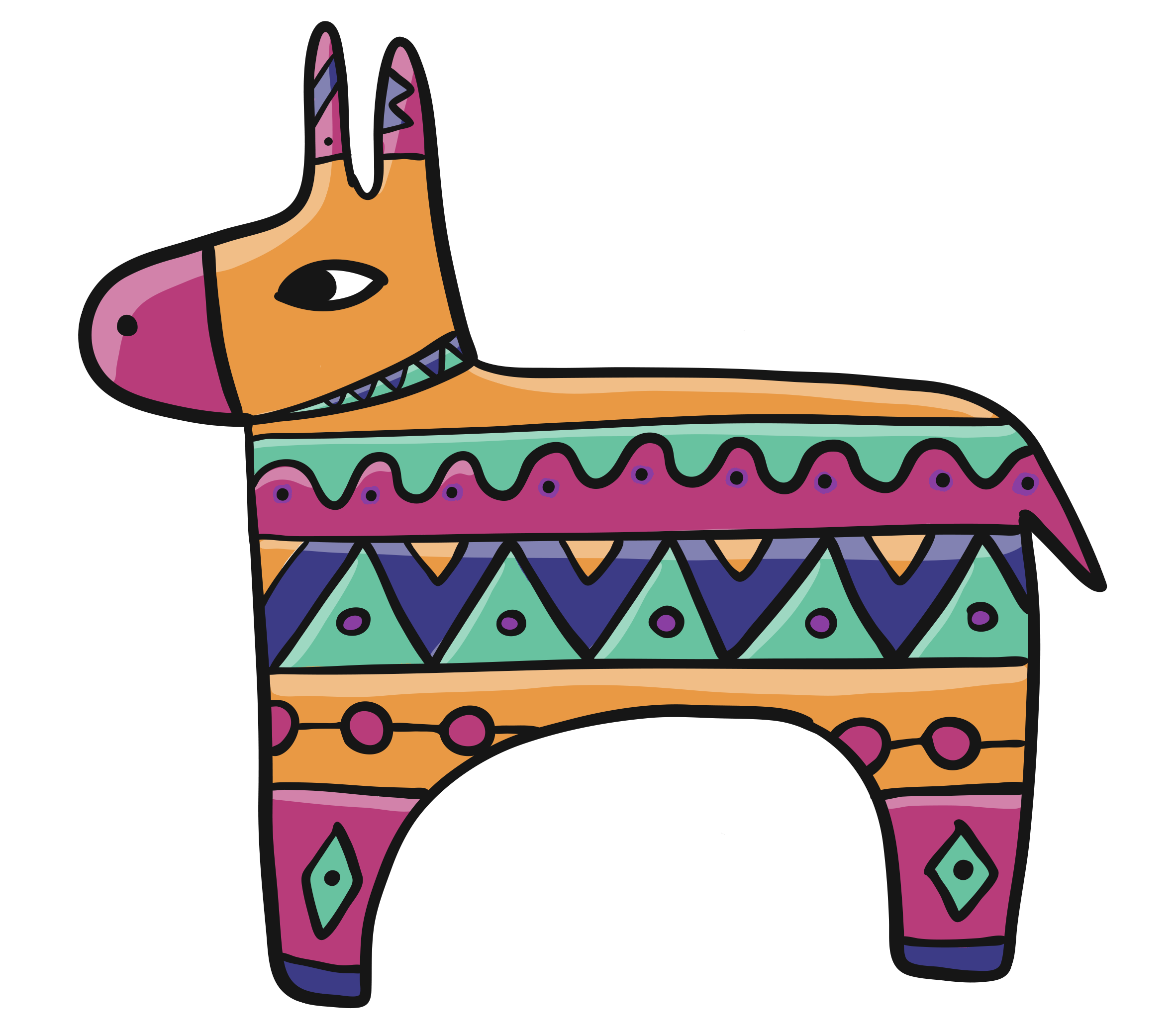 Día piñata graphic