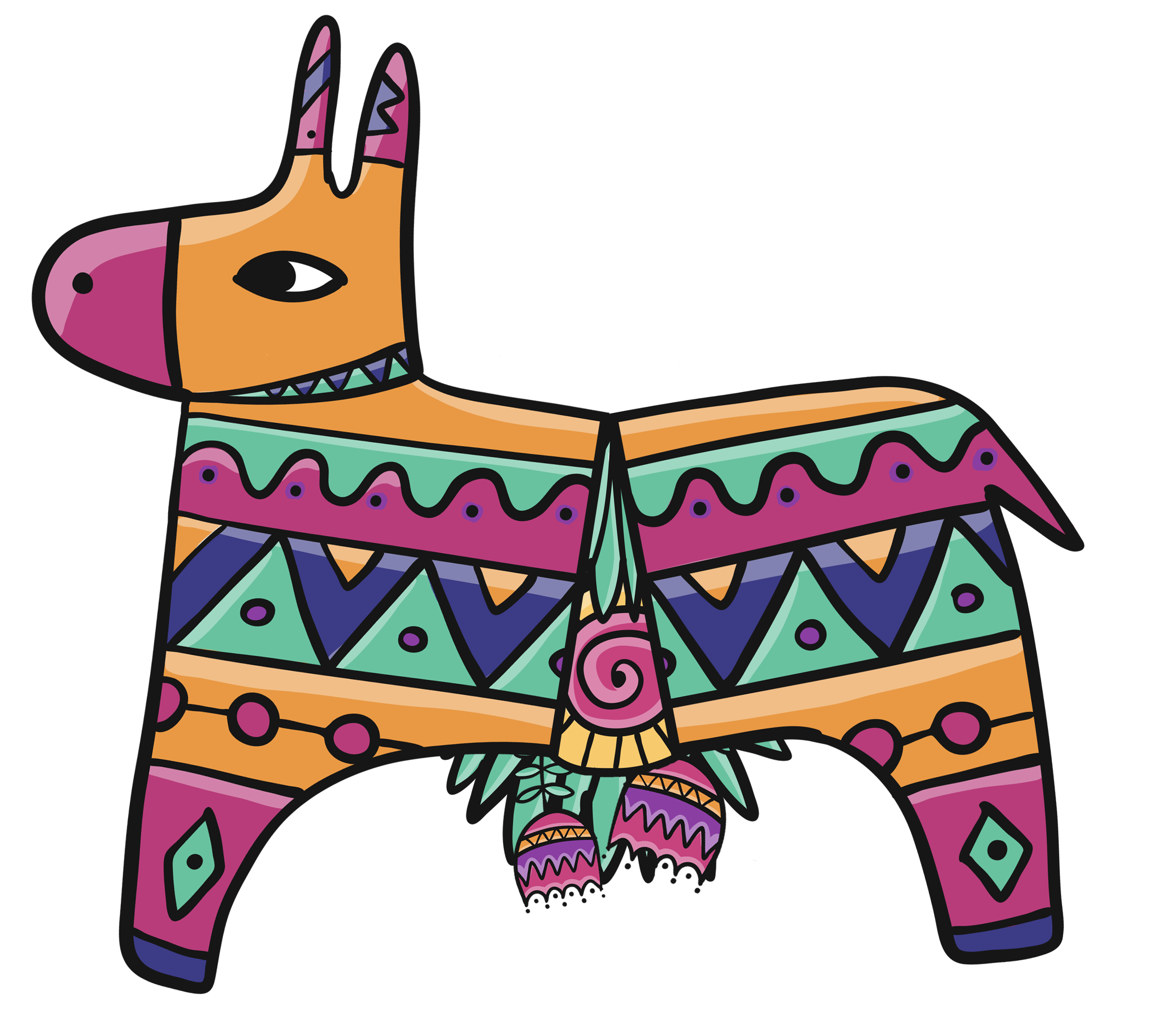 Día piñata graphic