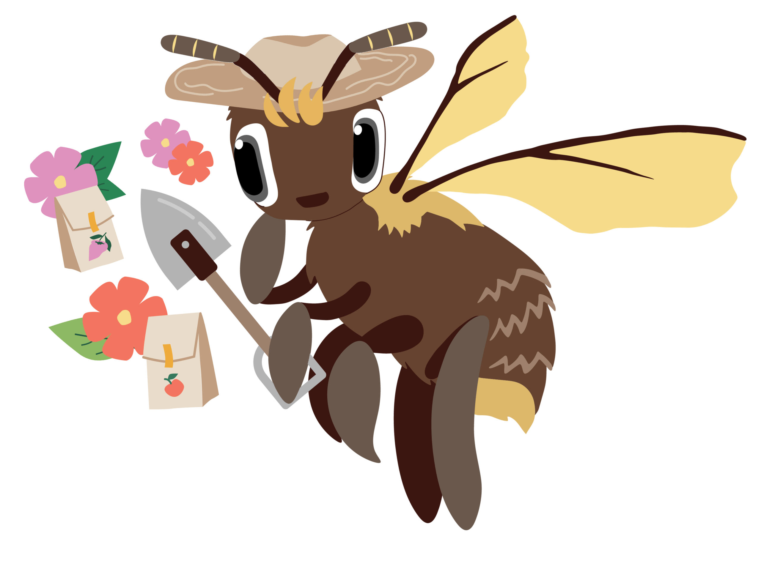 Franklin the Bee and his Gardening Tools